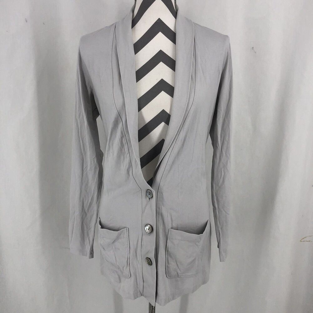 NWT J Jill Woman’s Stretch Cardigan Cotton Blend Size Small Mother Of Pearl